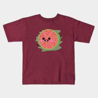 Happy Watermelon Face Kids T-Shirt